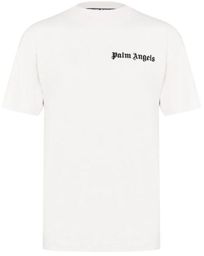 Palm Angels Logo T Shirt - White