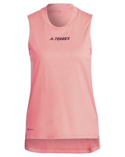 adidas Terrex Multi Tank Top Gym Vest - Pink
