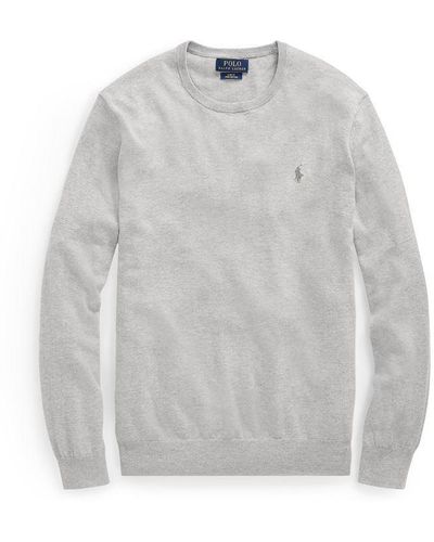 Polo Ralph Lauren Pima Crew Neck Sweatshirt - Grey