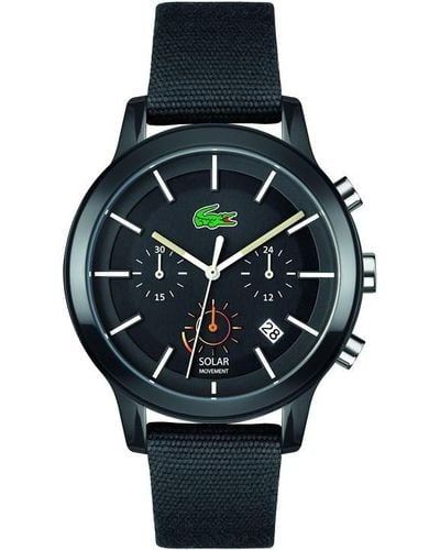 Lacoste Solar Stainless Steel Fashion Analogue Solar Watch - Black