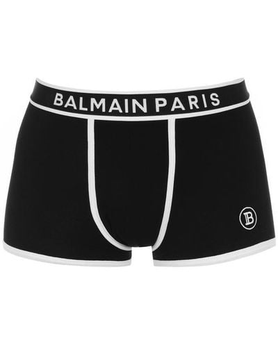 Balmain Paris Logo Boxers - Black