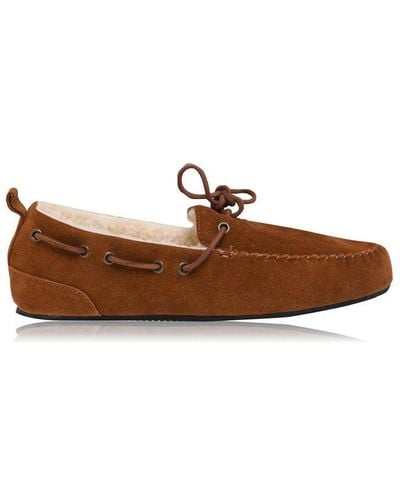 Superdry Moccasin Slippers - Brown