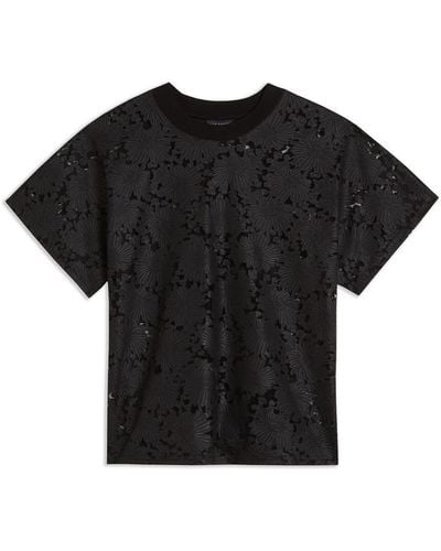 Ted Baker Maralo Floral Lace Relaxed T-shirt - Black