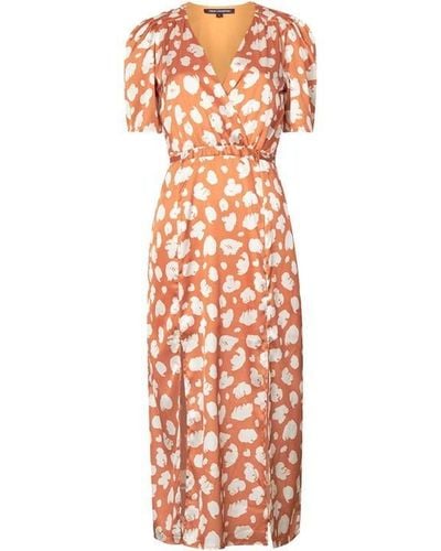 French Connection Aimee Inu Midi Dress - Orange