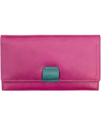 Primehide Orchard Ladies Leather Matinee Purse - Pink
