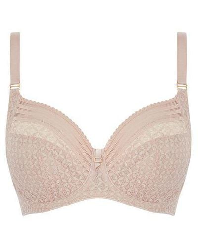 Freya Viva Lace Underwired Side Support Bra - Natural