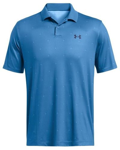 Under Armour Perf 3.0 Printed Polo - Blue
