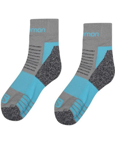 Salomon Merino Low 2 Pack Ladies Walking Socks - Blue