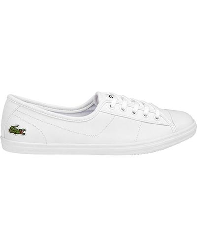 Lacoste Leather Trainers - White