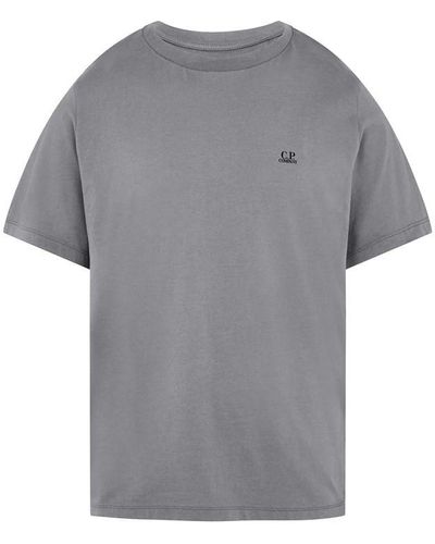 C.P. Company Short Sleeve Basic Logo T Shirt - Grey