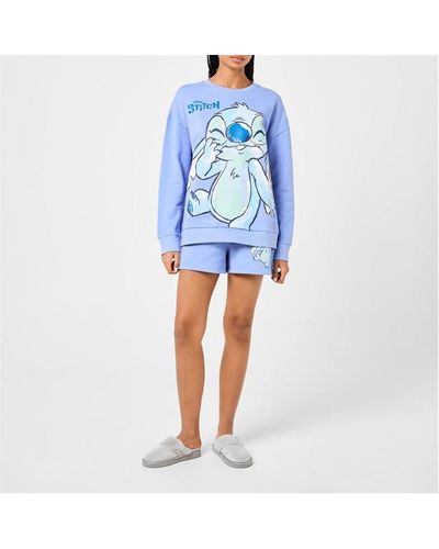 Character Ladies Lilo & Stitch Sweatshirt - Blue