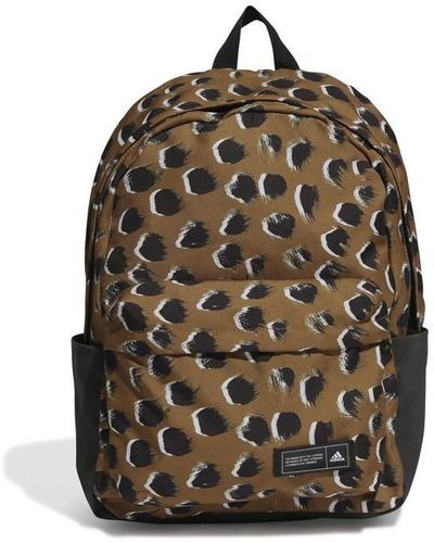 adidas Gfx2 Leopard Print Backpack - Brown