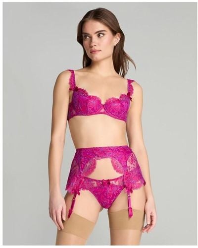 Agent Provocateur Emiliana Suspender - Pink