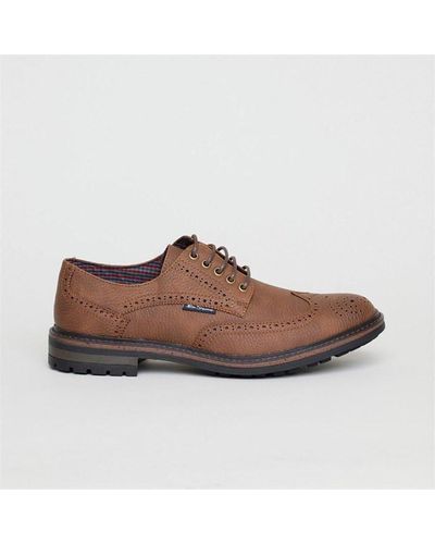 Ben Sherman Sherman Spitfire Brougue Shoes - Brown