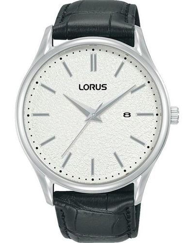 Lorus Gents Leather Watch Rh937qx9 - Metallic