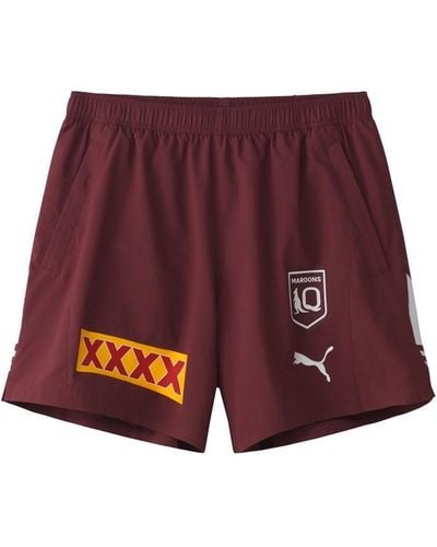 PUMA Queensland Maroons 2024 Training Shorts - Red