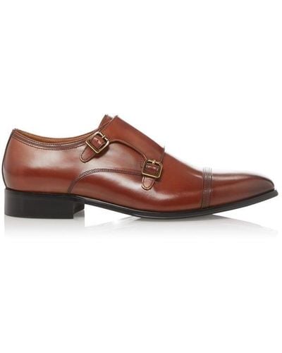 Dune Surfer Buckled Monk Shoes - Brown