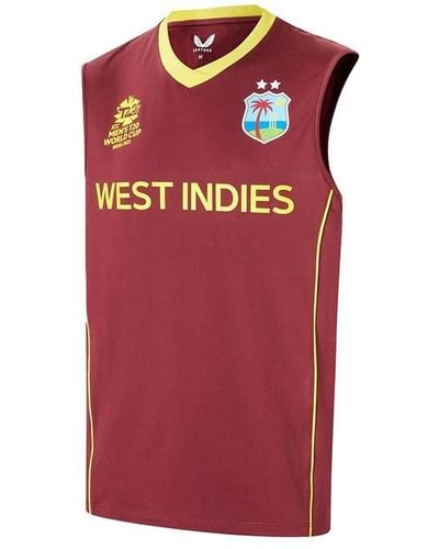 Castore West Indies T20 Replica Vest - Red