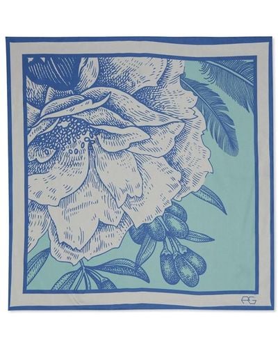 Patrick Grant Studio Botanical Neck Tie - Blue