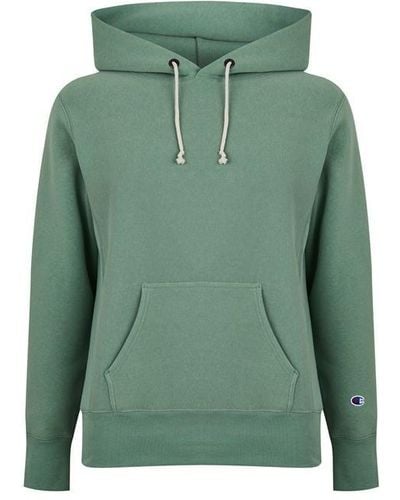 Champion Reverse Weave Hooded Sweatshirt - Green