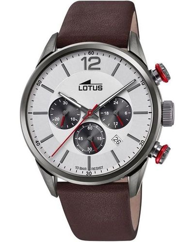 Lotus Steel Sports Analogue Quartz Watch - Metallic