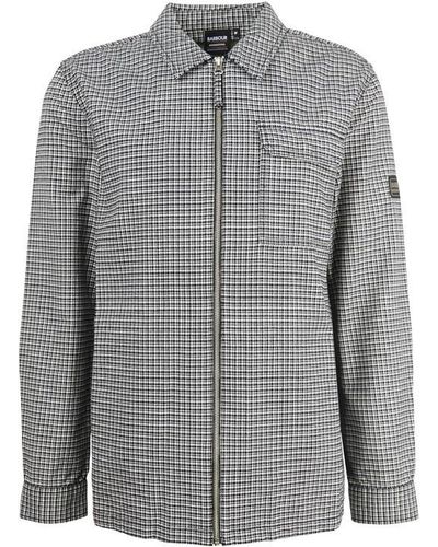 Barbour Ring Tailored Fit Overshirt - Grey