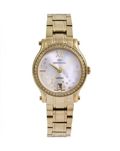 Continental Ladies Crystaline Watch - Metallic