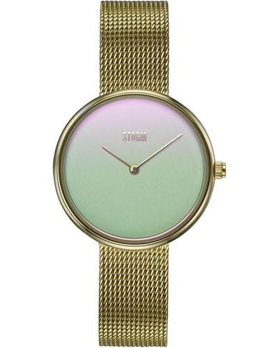 Storm Plated Stainless Steel Fashion Analogue Watch - Green