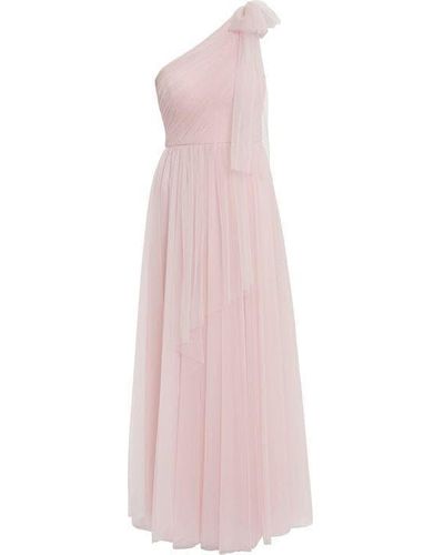 Gina Bacconi Tulle Maxi Dress - Pink