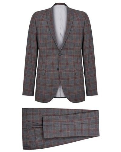 Without Prejudice Check Suit - Grey
