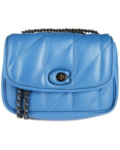 COACH Madison Quilted Pillow Bag - Blue