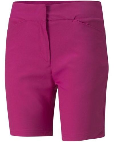 PUMA S Bermuda Golf Shorts Festival Fuchsia Xl - Purple