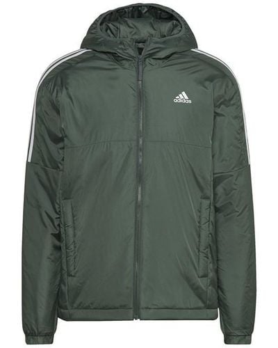 adidas Essentials Insulated Hooded Jacket - Green