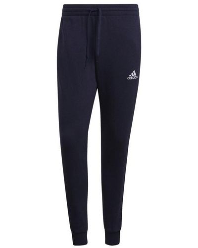 adidas Essentials Fleece Fitted 3-stripes Trousers - Blue