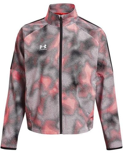 Under Armour S Ws Ch. Pro Track Prnt Top Red Xxl