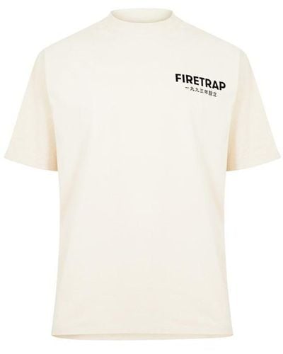 Firetrap Established T-shirt Sn33 - White
