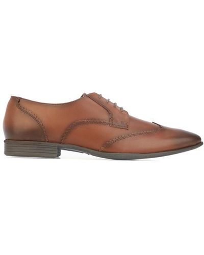 Lambretta Blair Leather Wing Tip Shoes - Brown