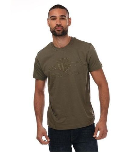 GANT Tonal Archive Shield T-shirt - Green