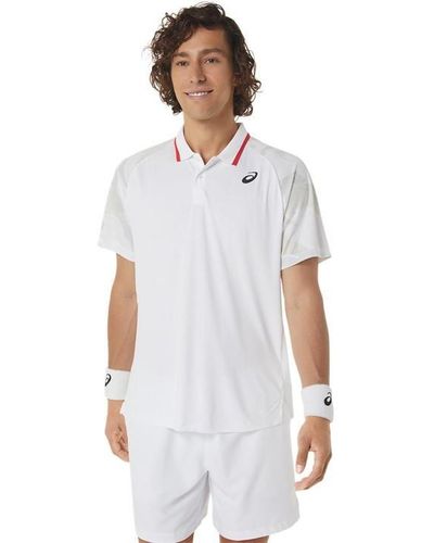 Asics Court Gpx Tennis Polo Shirt - White