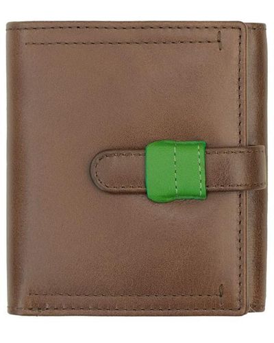 Primehide Orchard Ladies Leather Trifold Purse - Green
