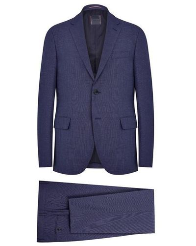 Tommy Hilfiger Microstructure Weave Suit - Blue