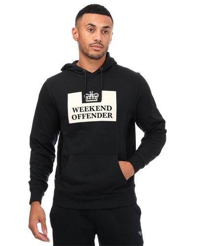 Weekend Offender Garrison Logo Hoody - Black