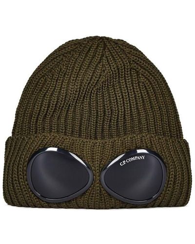 C.P. Company Goggle Knit Hat - Green