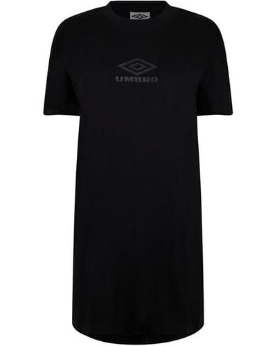 Umbro Diamond Taped Oversized T-shirt Dress - Black
