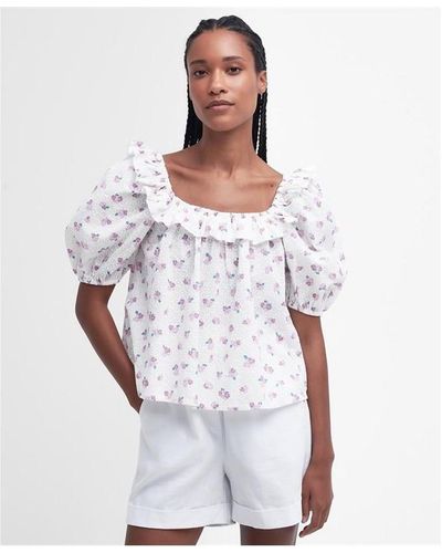 Barbour Goodleigh Off-the-shoulder Top - White