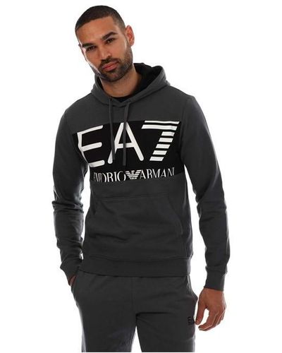 EA7 Large Logo Hoody - Black