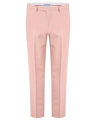 Twisted Tailor Buscott Slim Fit Suit Trouser - Pink