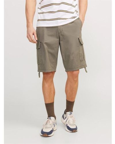 Jack & Jones Cole Barkley Cargo Shorts - Grey