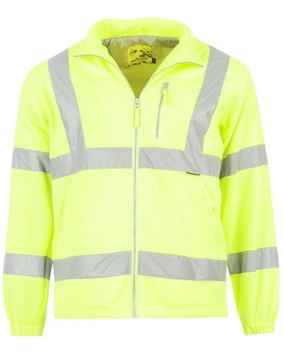 Dunlop Hi Vis Fleece Jacket - Yellow