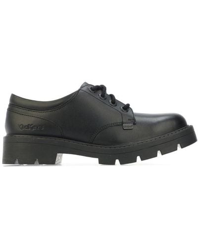 Kickers Kori Derby Leather Shoes - Black